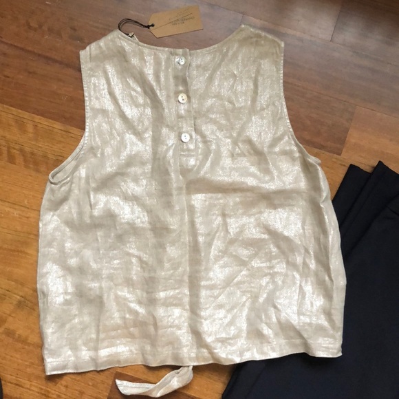 Christian Siriano Tie-Front Sleeveless Shirt - Picture 2 of 5